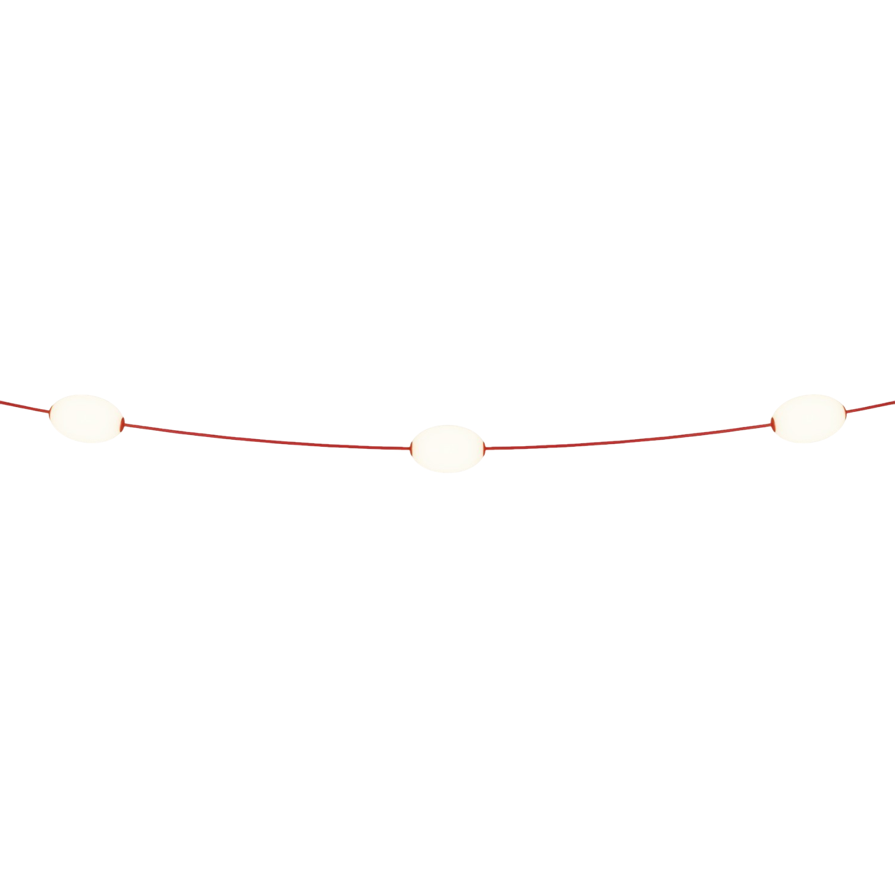 Cordão de luz para área externa com 3 luzes IP67 - Marina3