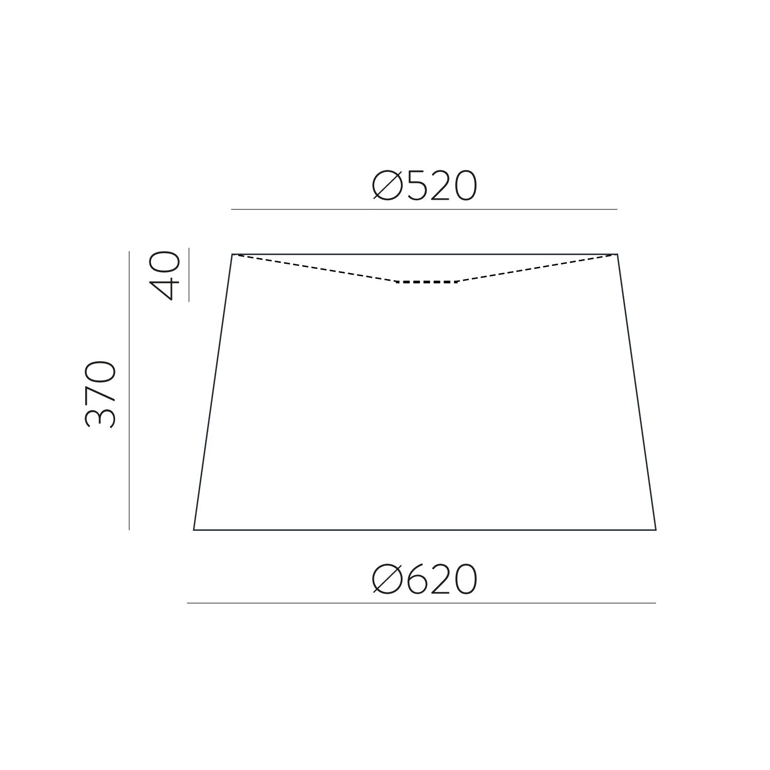 Abajur 0024 (Cônico) 62cm