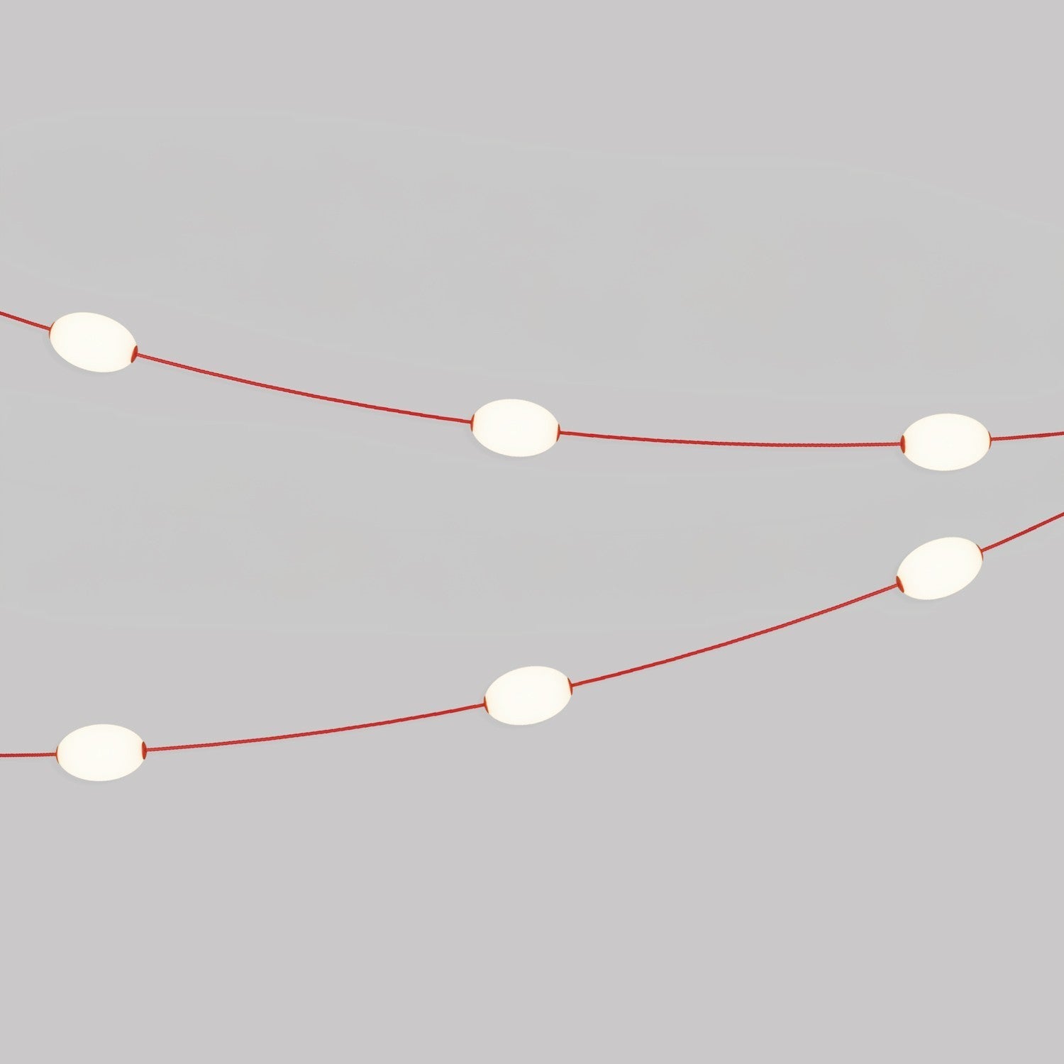 Cordão de luz para área externa com 6 luzes IP67 - Marina6