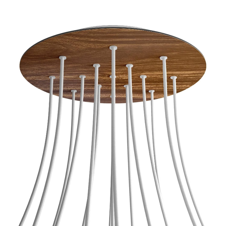 Round XXL Rose-One 15-hole ceiling rose kit 400 mm Cover