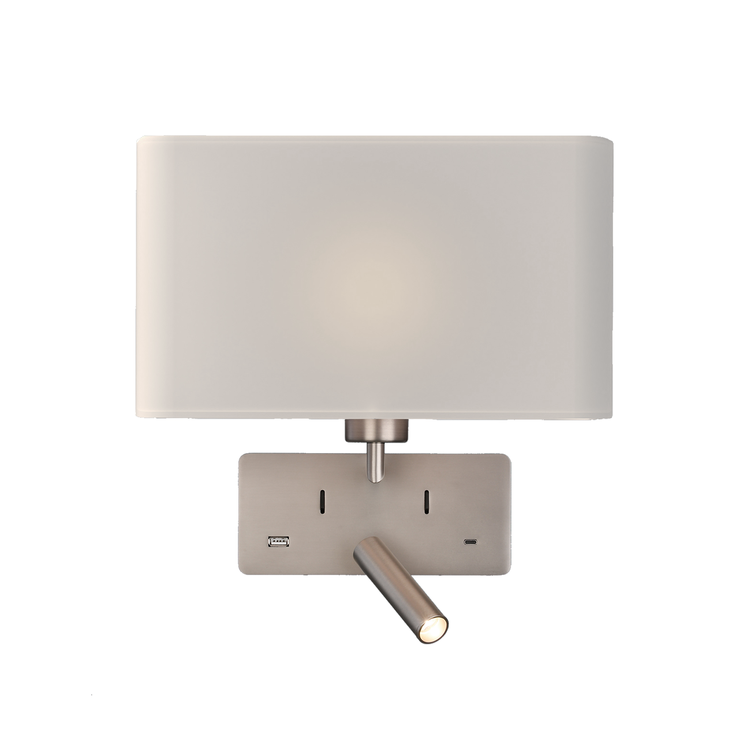 Romeo Aplique de Parede de Leitura Direcionável e porta USB