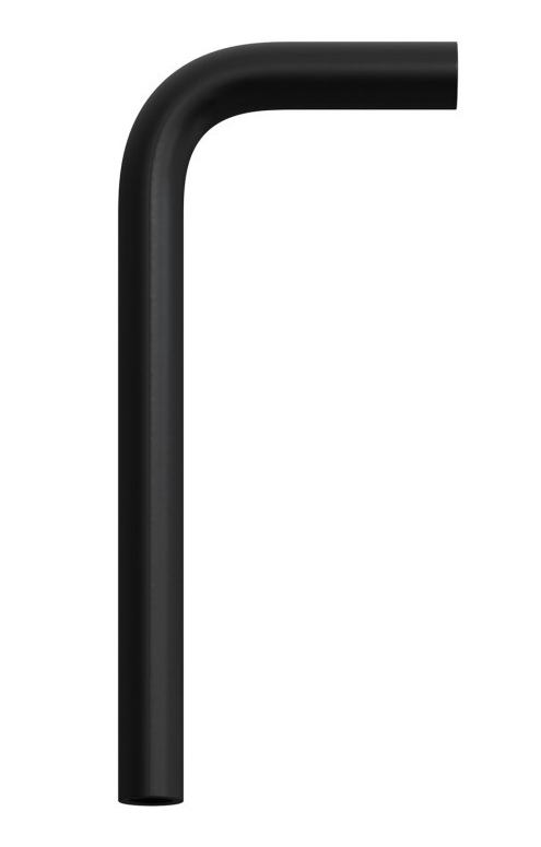 Metal bent 14 cm extension pipe