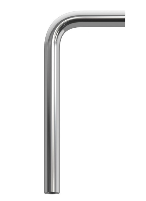 Metal bent 14 cm extension pipe