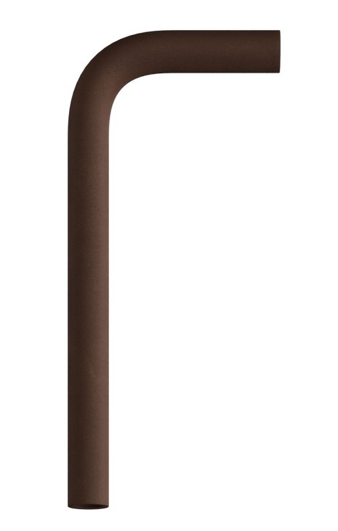 Metal bent 14 cm extension pipe