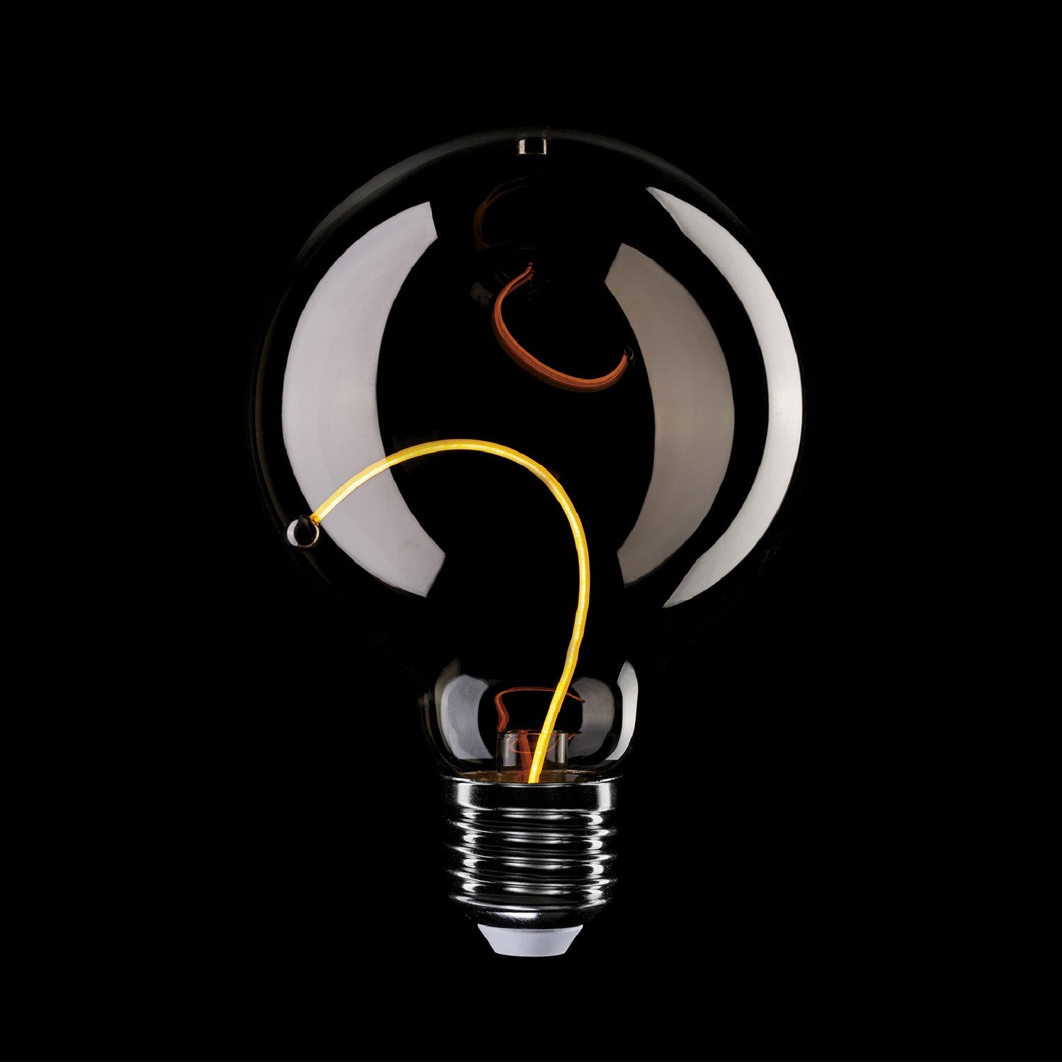 Lâmpada Magnética LED Smoky Linha Deco Globo G95 2,2W 60Lm E27 1800K - F04