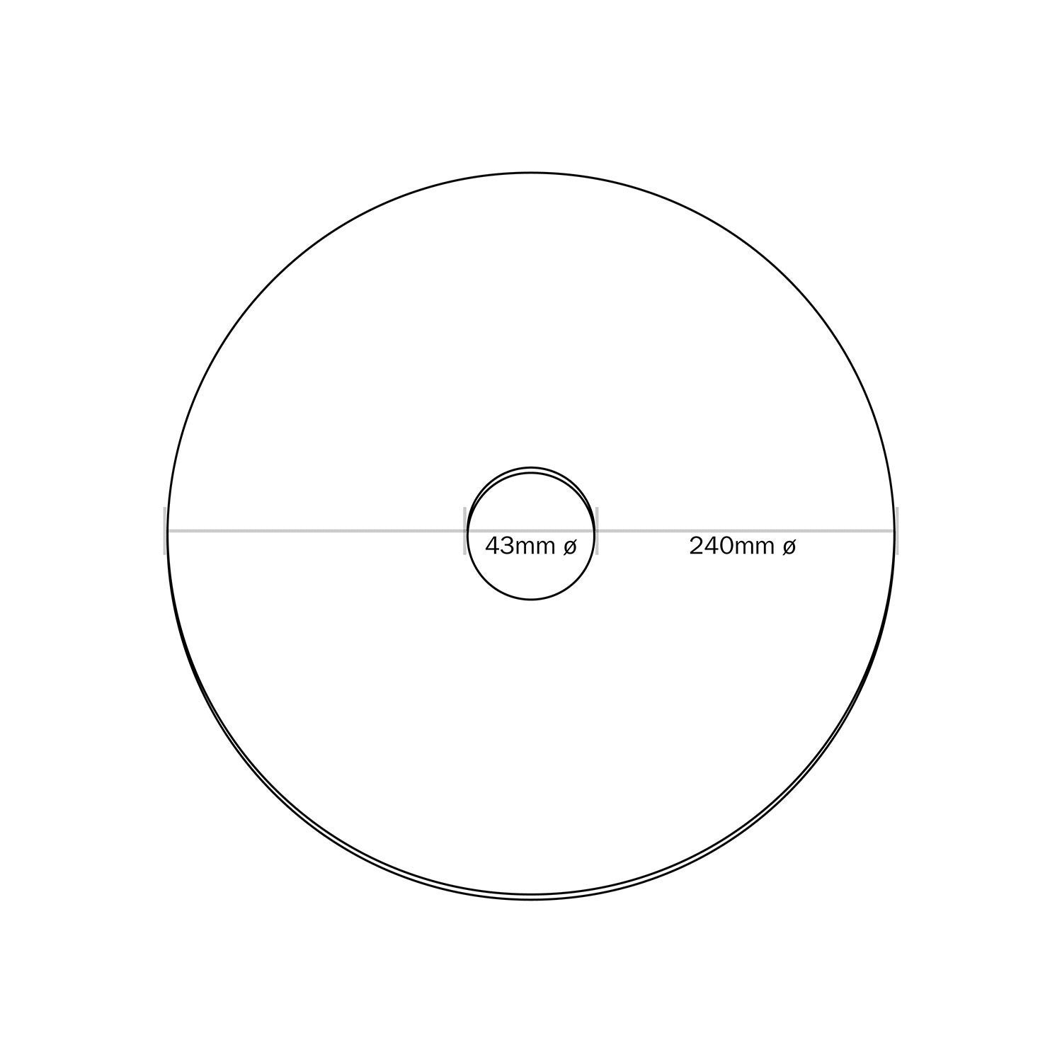 Mini abajur plano Ellepì com desenhos florais 'Blossom Haven', 24 cm de diâmetro - Fabricado na Itália