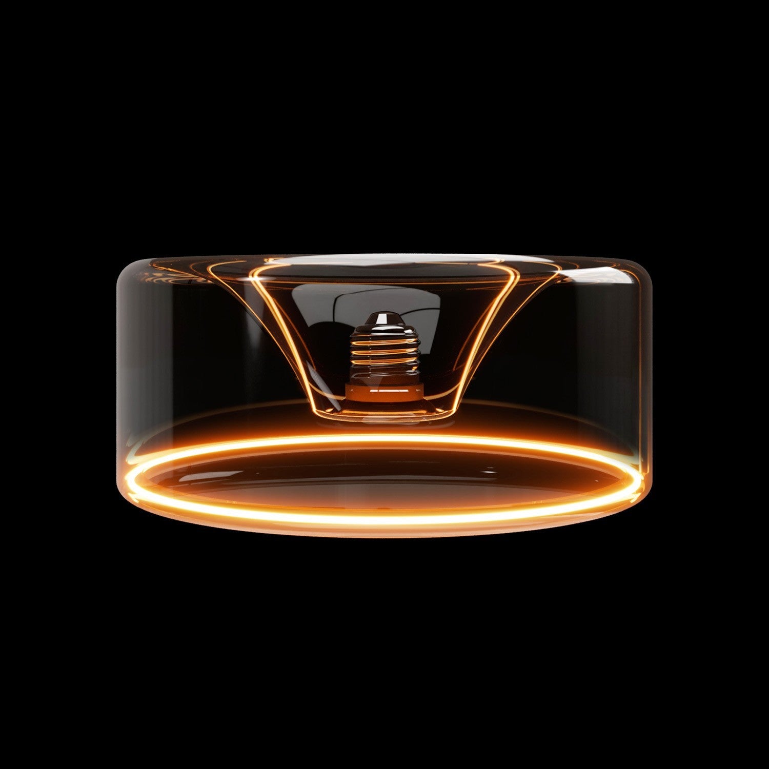 Lâmpada LED Smoky Linha Fantasma Donut Embutido 195x83 6W 380Lm E27 1900K Regulável - G12