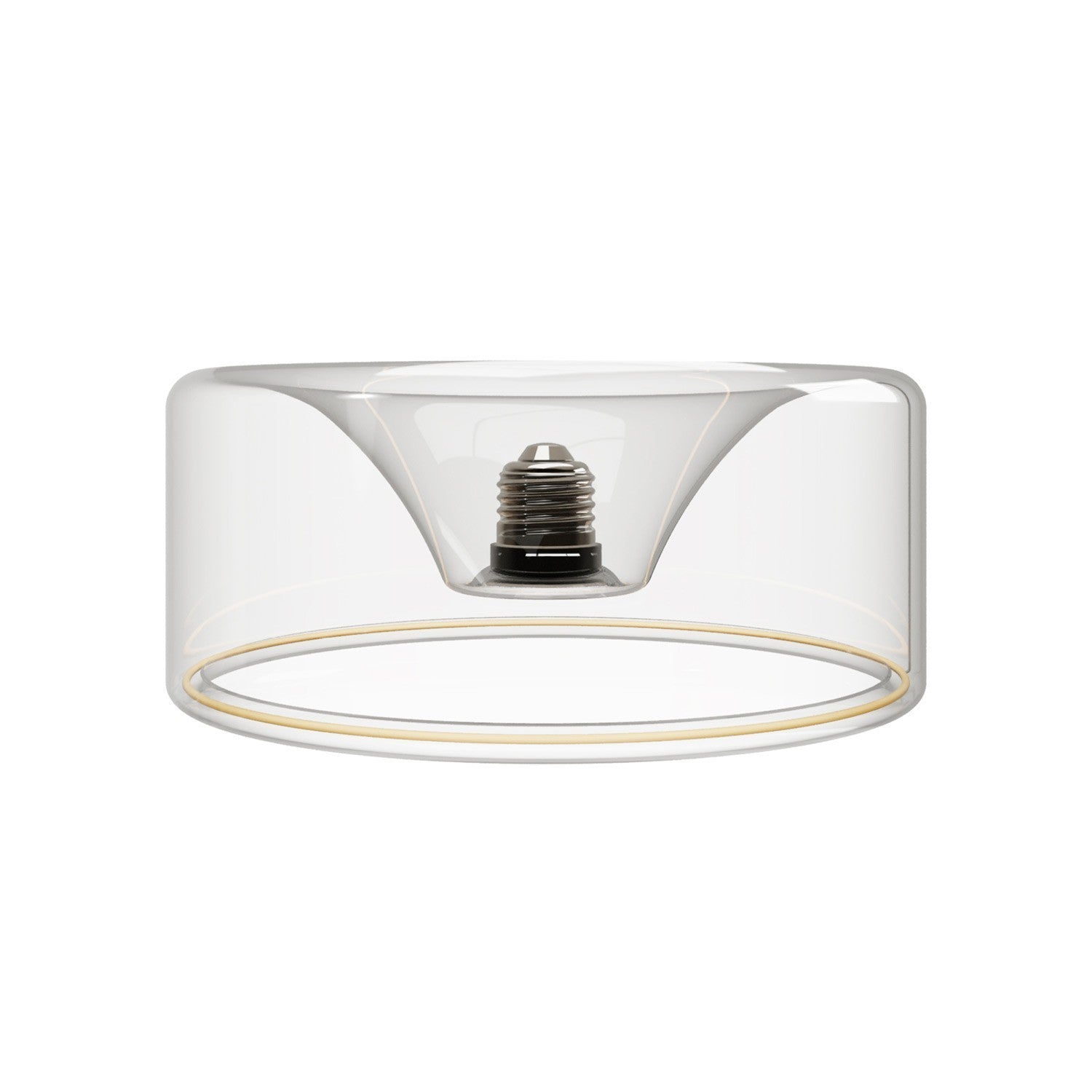 Lâmpada LED Transparente Linha Fantasma Donut Embutido 195x83 6W 500Lm E27 2200K Regulável - G02