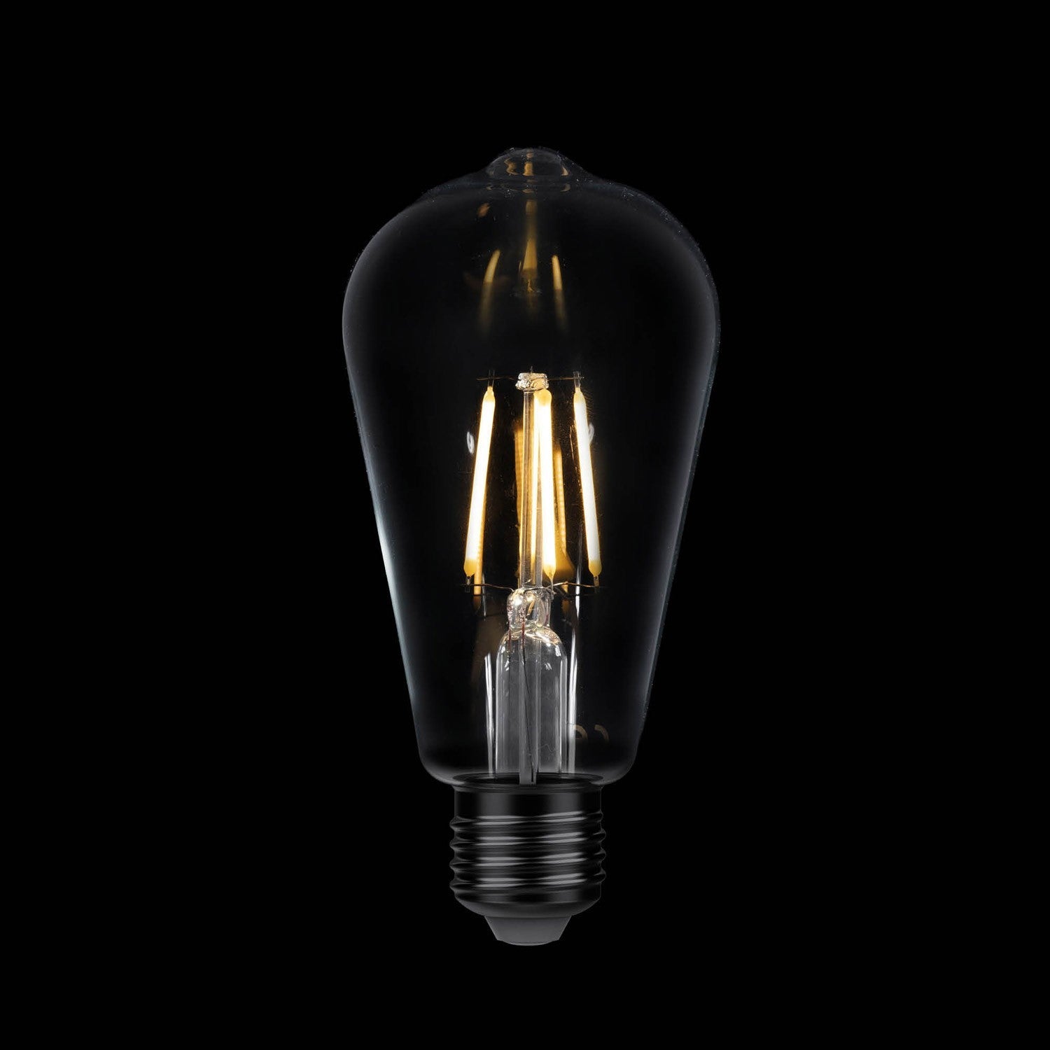 Lâmpada LED Edison Transparente ST64 4W 470Lm E27 2700K - E03
