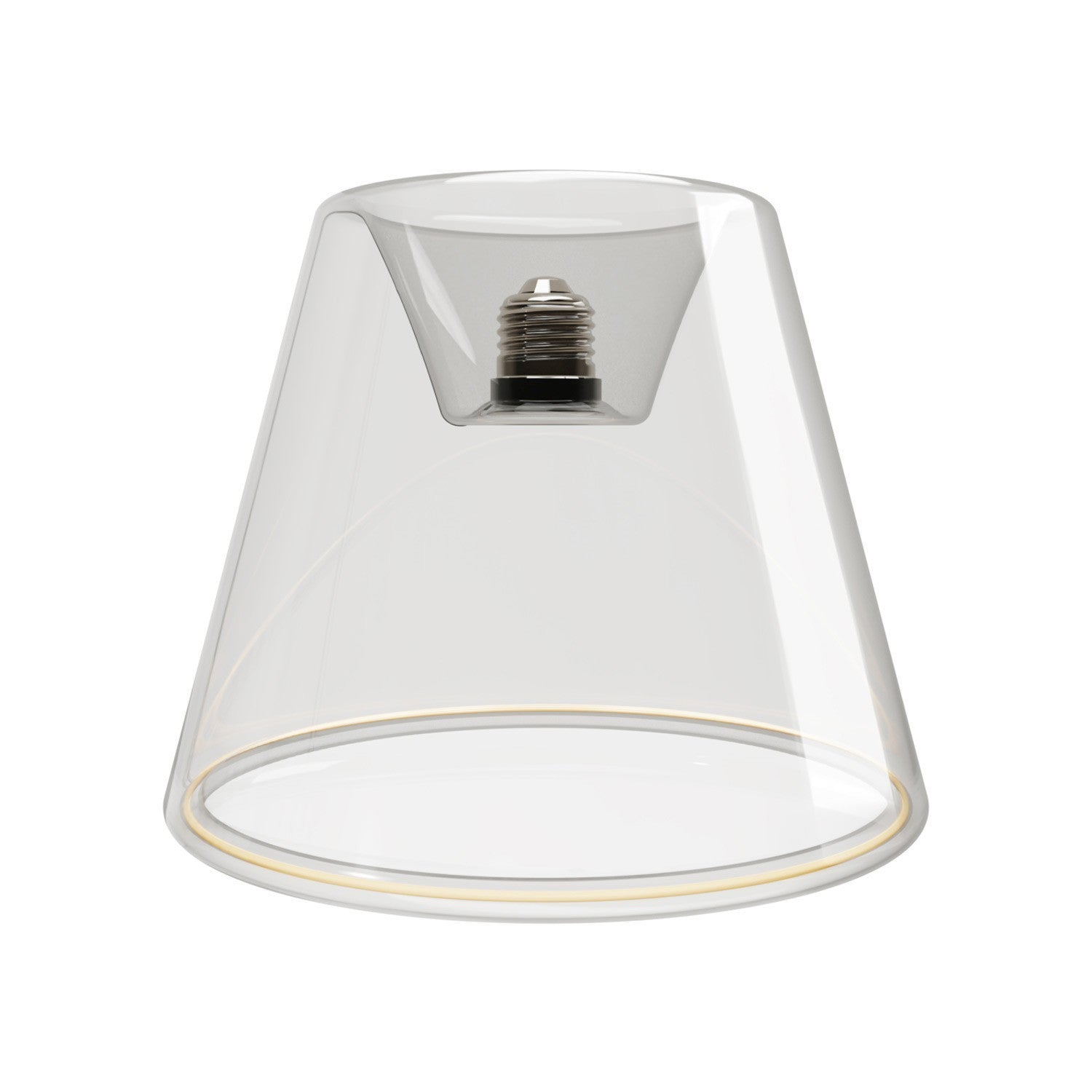 Lâmpada LED Transparente Linha Fantasma Cone Embutido 6W 500Lm E27 2200K Regulável - G01