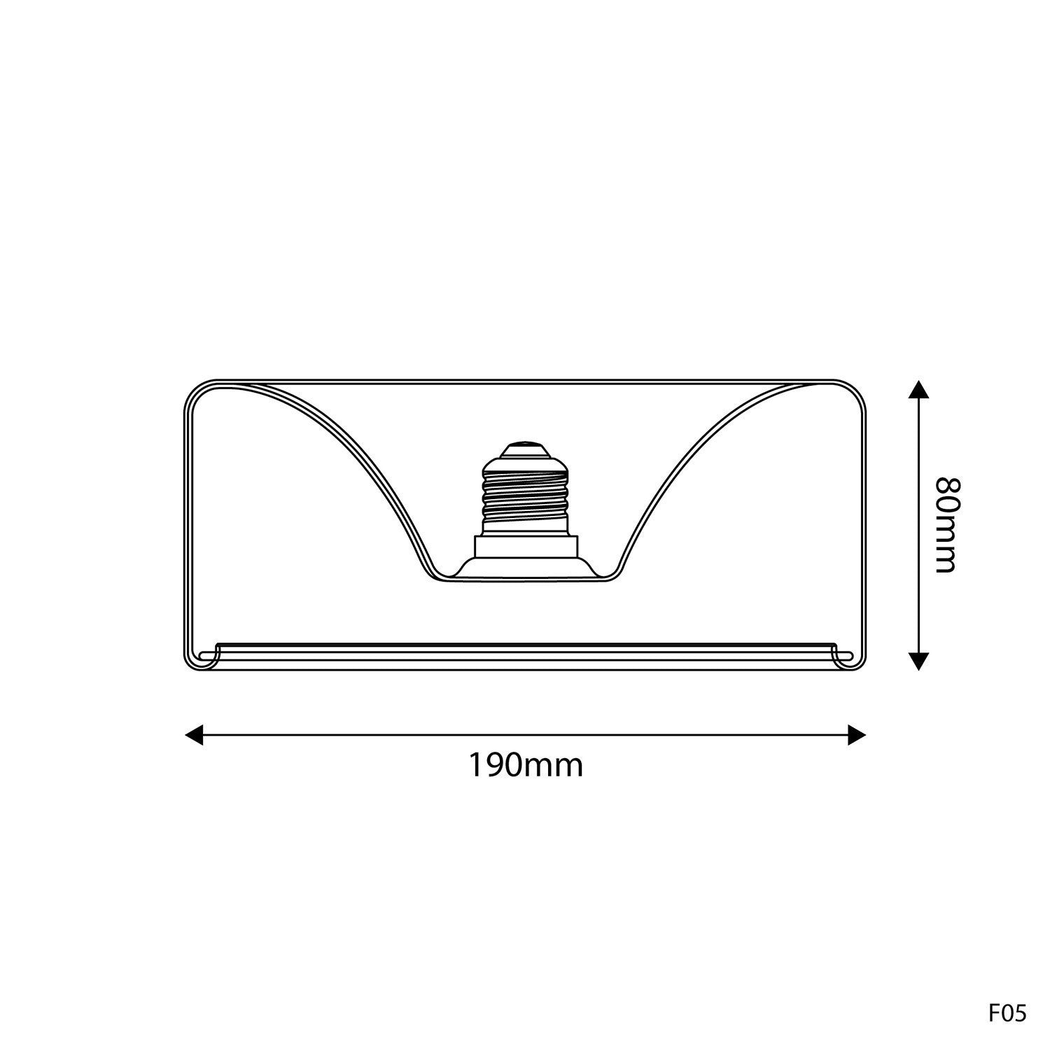 Lâmpada LED Smoky Linha Fantasma Donut Embutido 195x83 6W 380Lm E27 1900K Regulável - G12