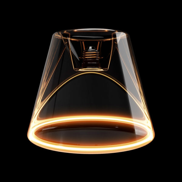 Lâmpada LED Transparente Linha Fantasma Cone Embutido 6W 500Lm E27 2200K Regulável - G01