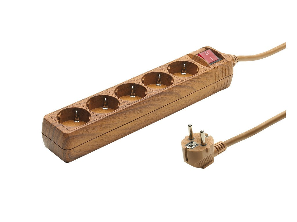 Extensão Madeira V com Interruptor