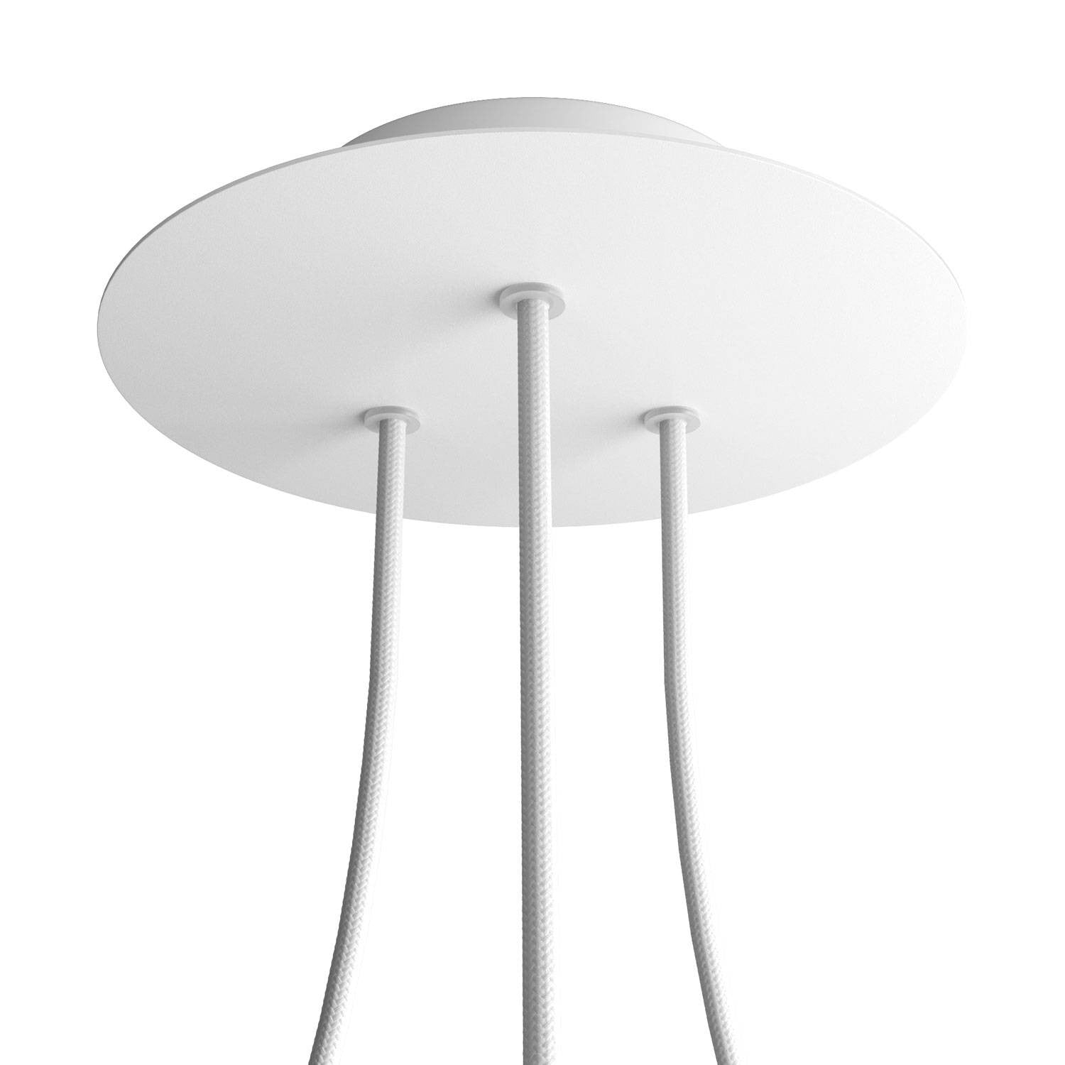 Round Rose-One 3-hole ceiling rose kit, 200 mm Cover