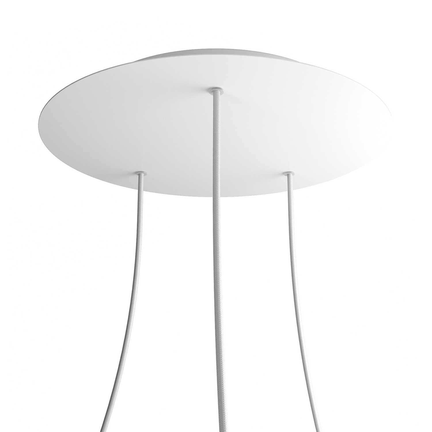 Round XXL Rose-One 3-hole ceiling rose kit, 400 mm Cover