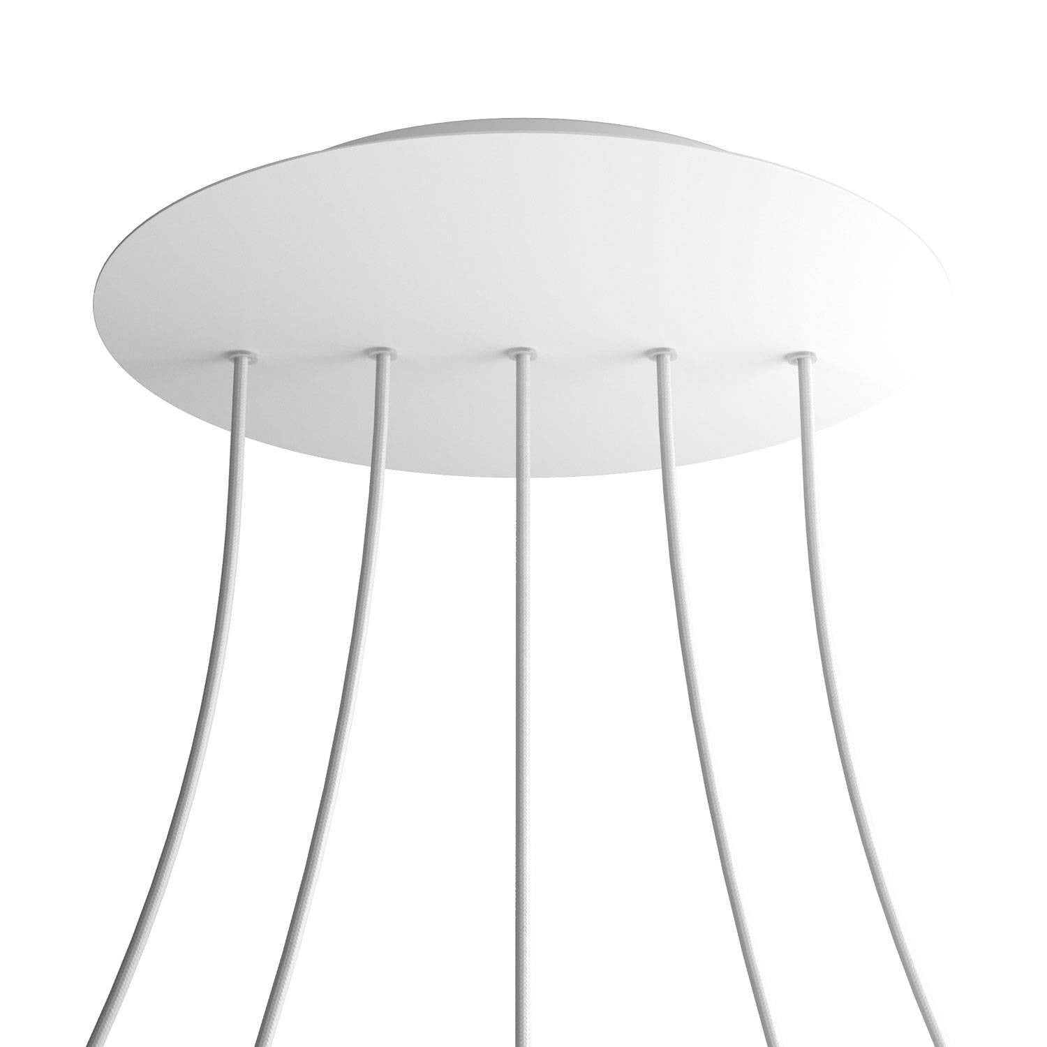 Round XXL Rose-One 5 in-line holes ceiling rose kit, 400 mm Cover