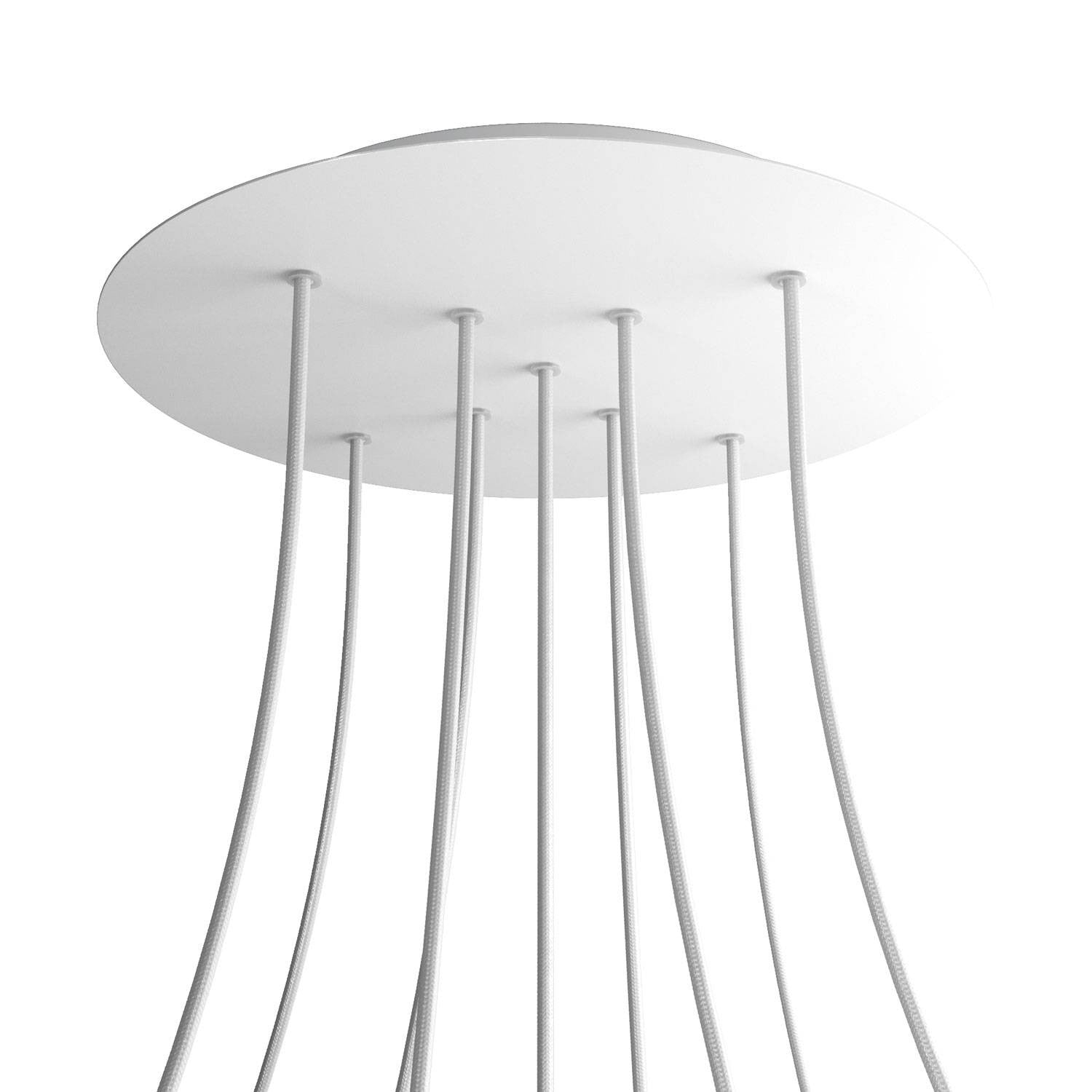 Round XXL Rose-One 9 X-shaped holes ceiling rose kit, 400 mm Cover