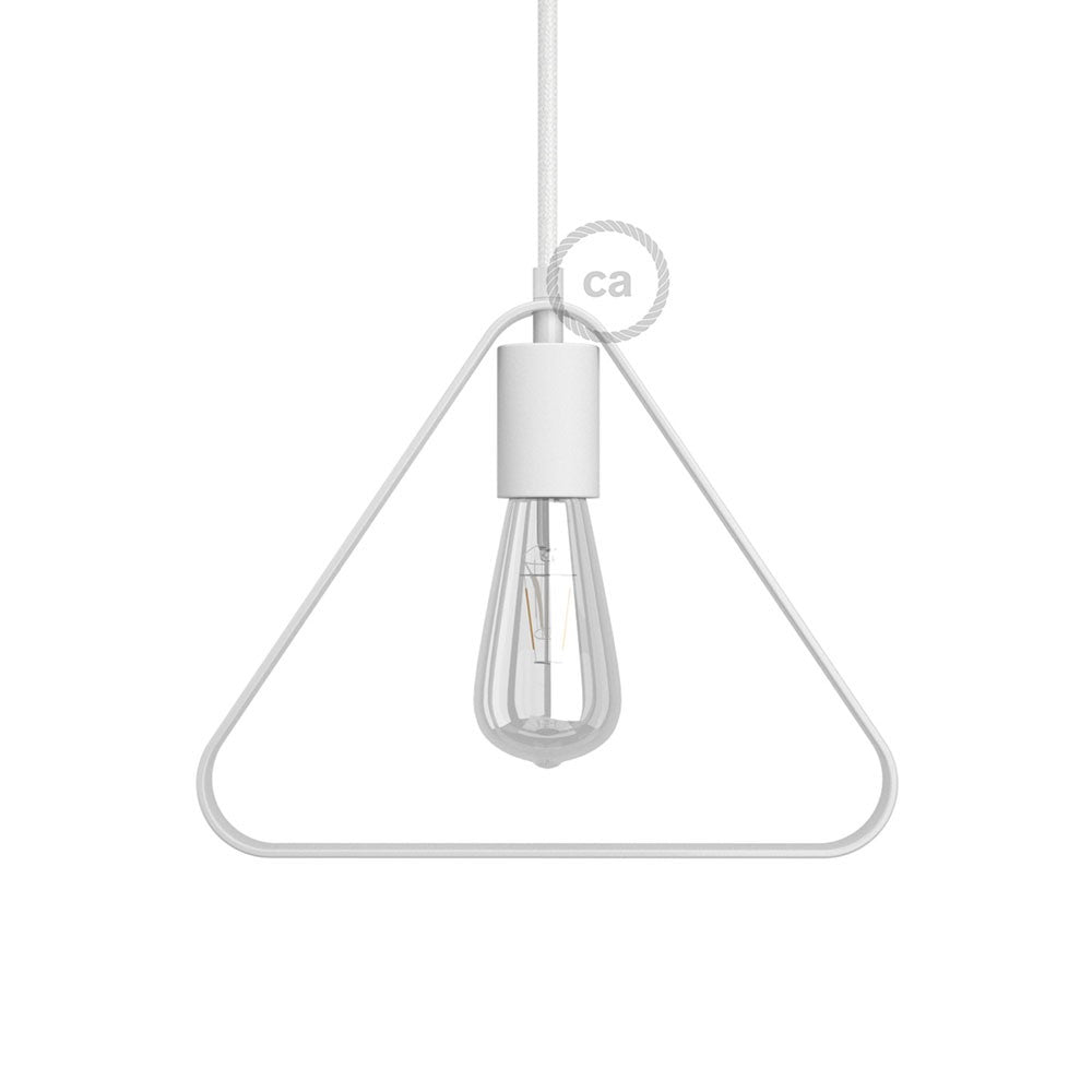 Metal Duedì Apex lampshade with metal lamp holder cover and E27 lamp holder