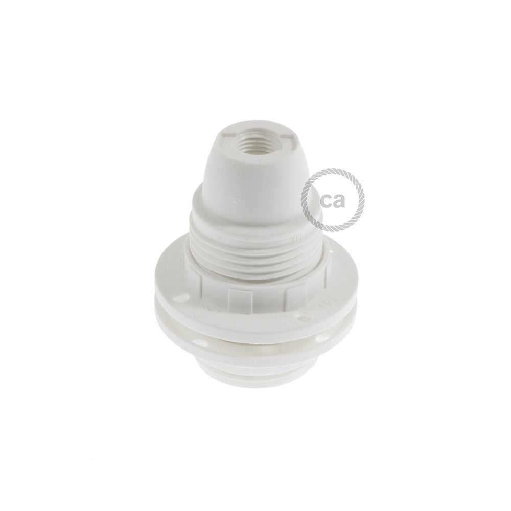 Double ferrule thermoplastic E14 lamp holder kit for lampshade