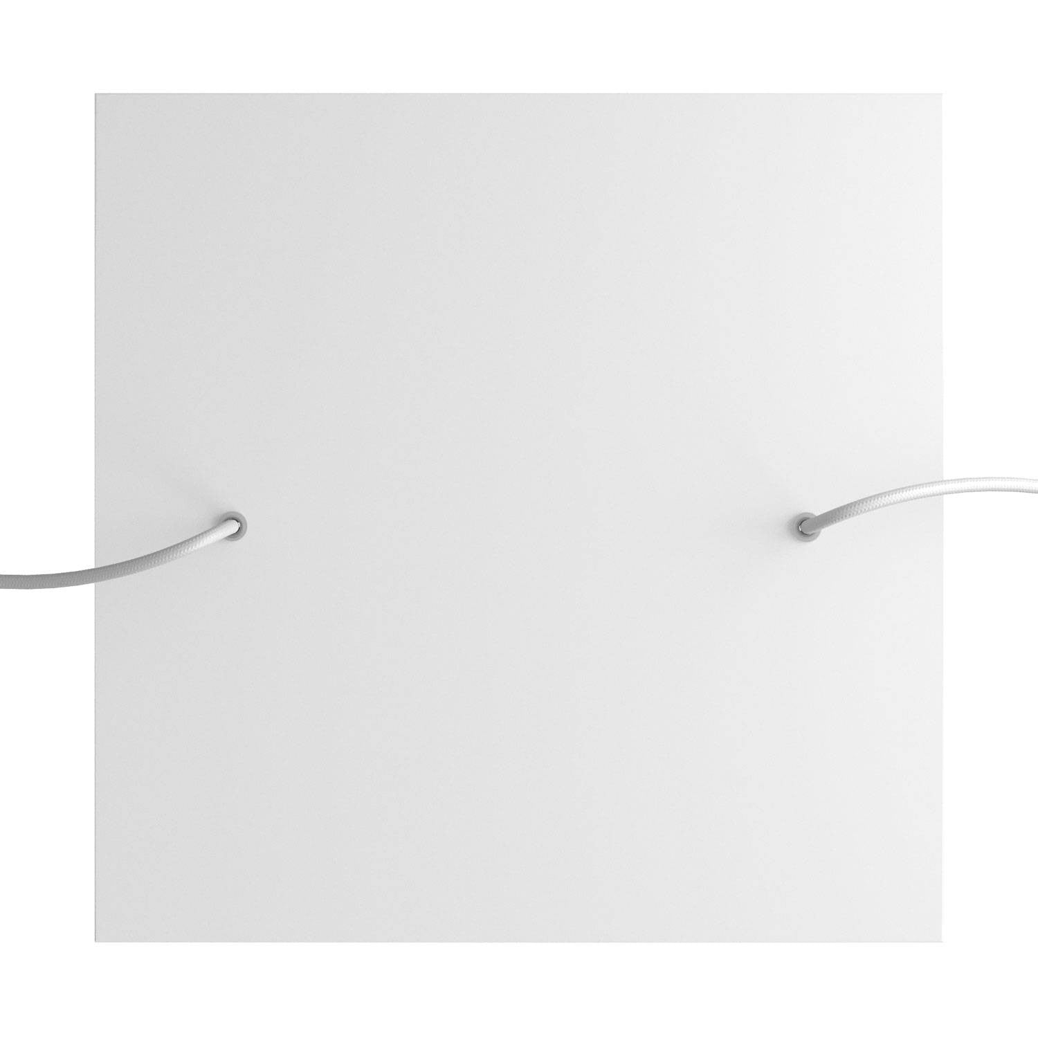 Square XXL Rose-One 2-hole ceiling rose kit 400 mm Cover