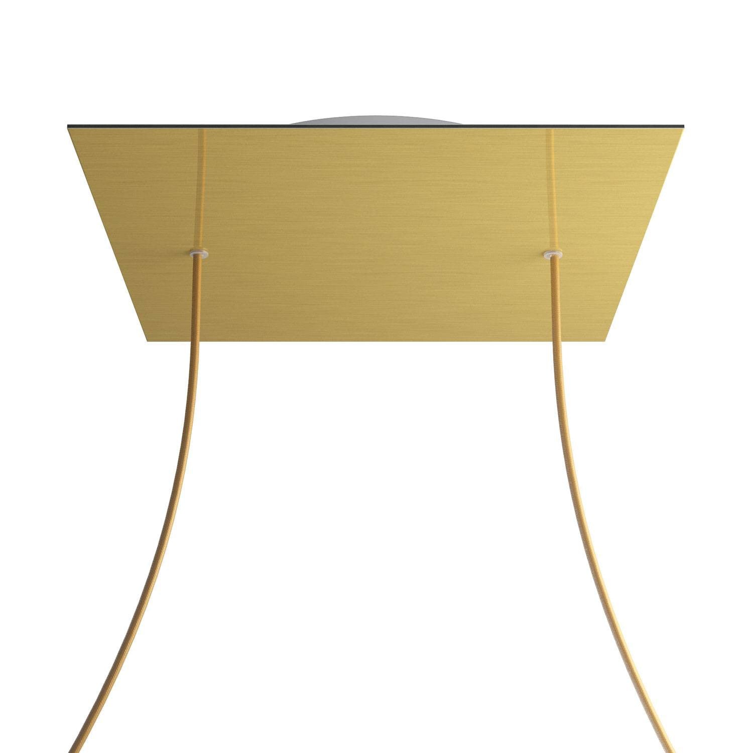 Square XXL Rose-One 2-hole ceiling rose kit, 400 mm Cover