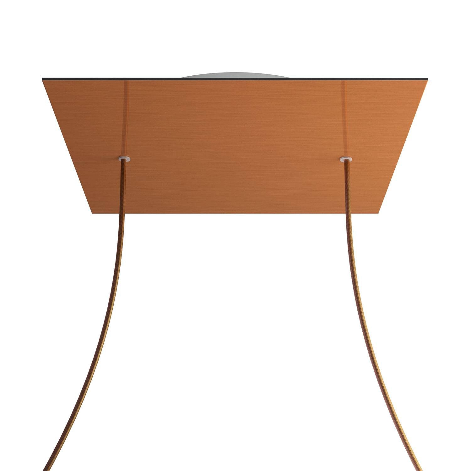 Square XXL Rose-One 2-hole ceiling rose kit, 400 mm Cover