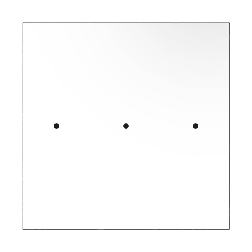 Square XXL Rose-One 3 in-line holes ceiling rose kit 400 mm Cover