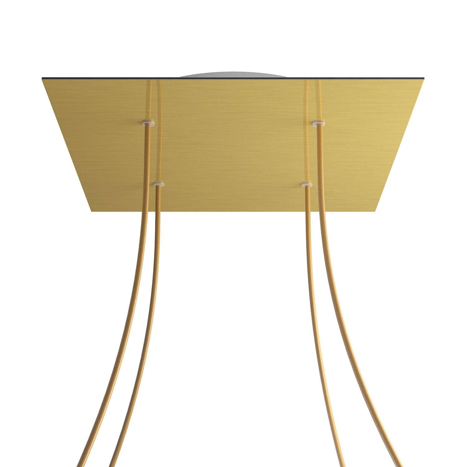 Square XXL Rose-One 4-hole ceiling rose kit, 400 mm Cover