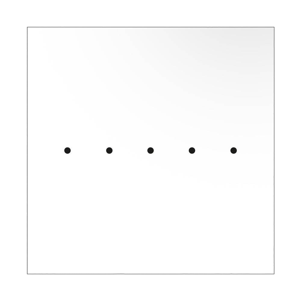 Square XXL Rose-One 5 in-line holes ceiling rose kit 400 mm Cover