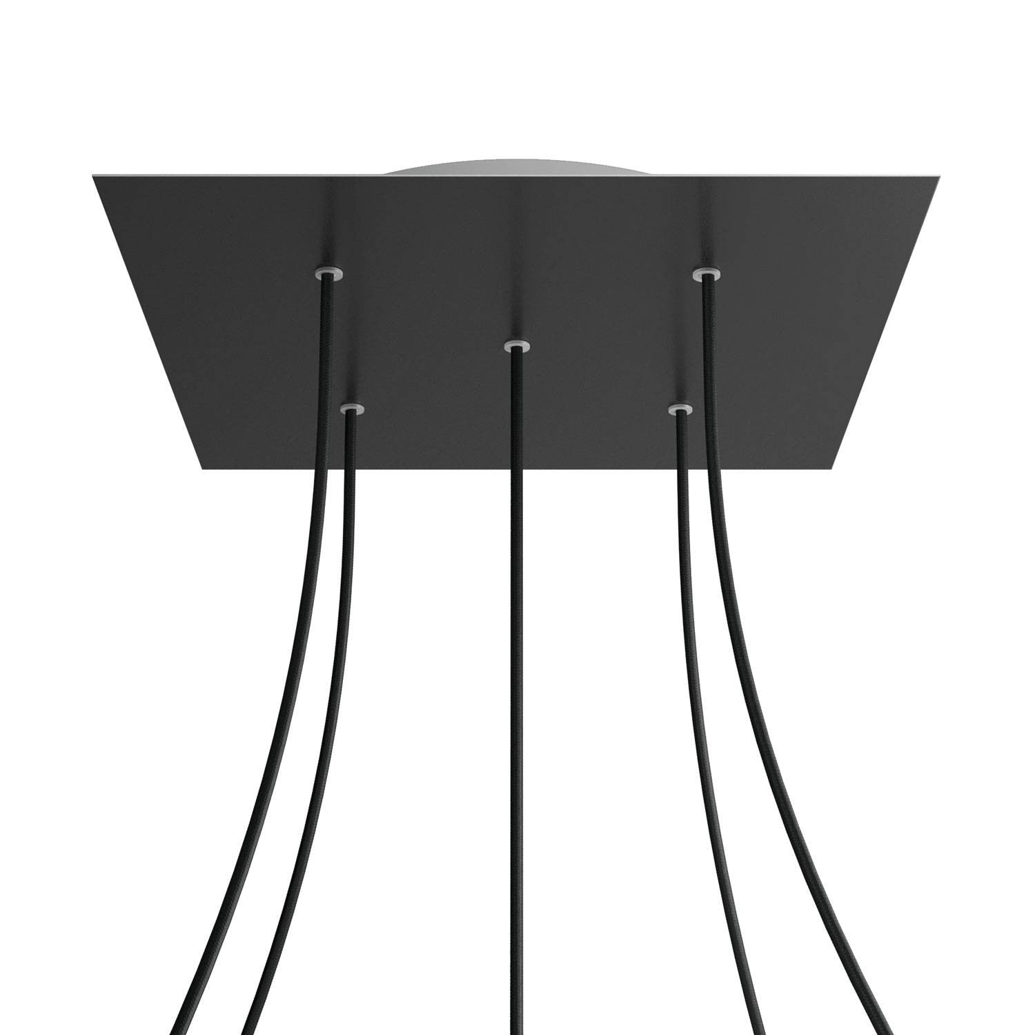 Square XXL Rose-One 5-hole ceiling rose kit, 400 mm Cover