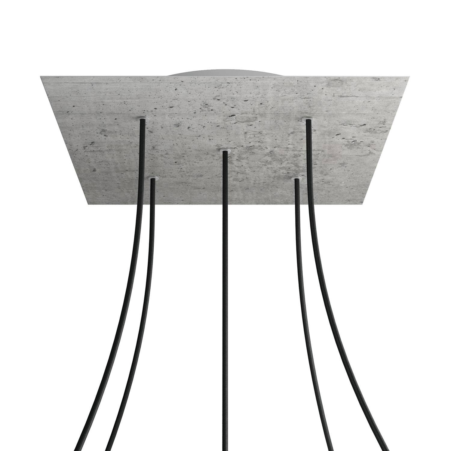 Square XXL Rose-One 5-hole ceiling rose kit, 400 mm Cover