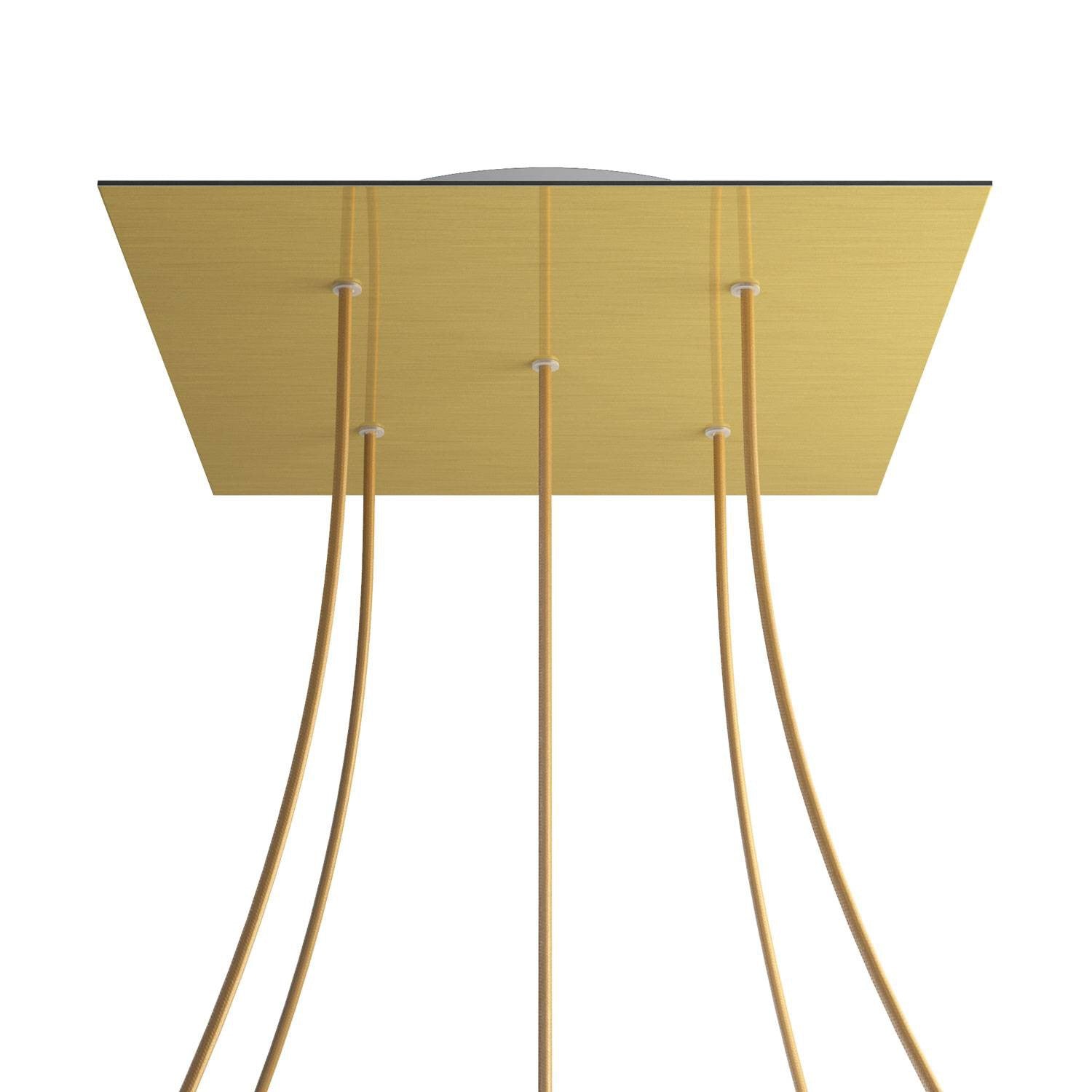 Square XXL Rose-One 5-hole ceiling rose kit, 400 mm Cover