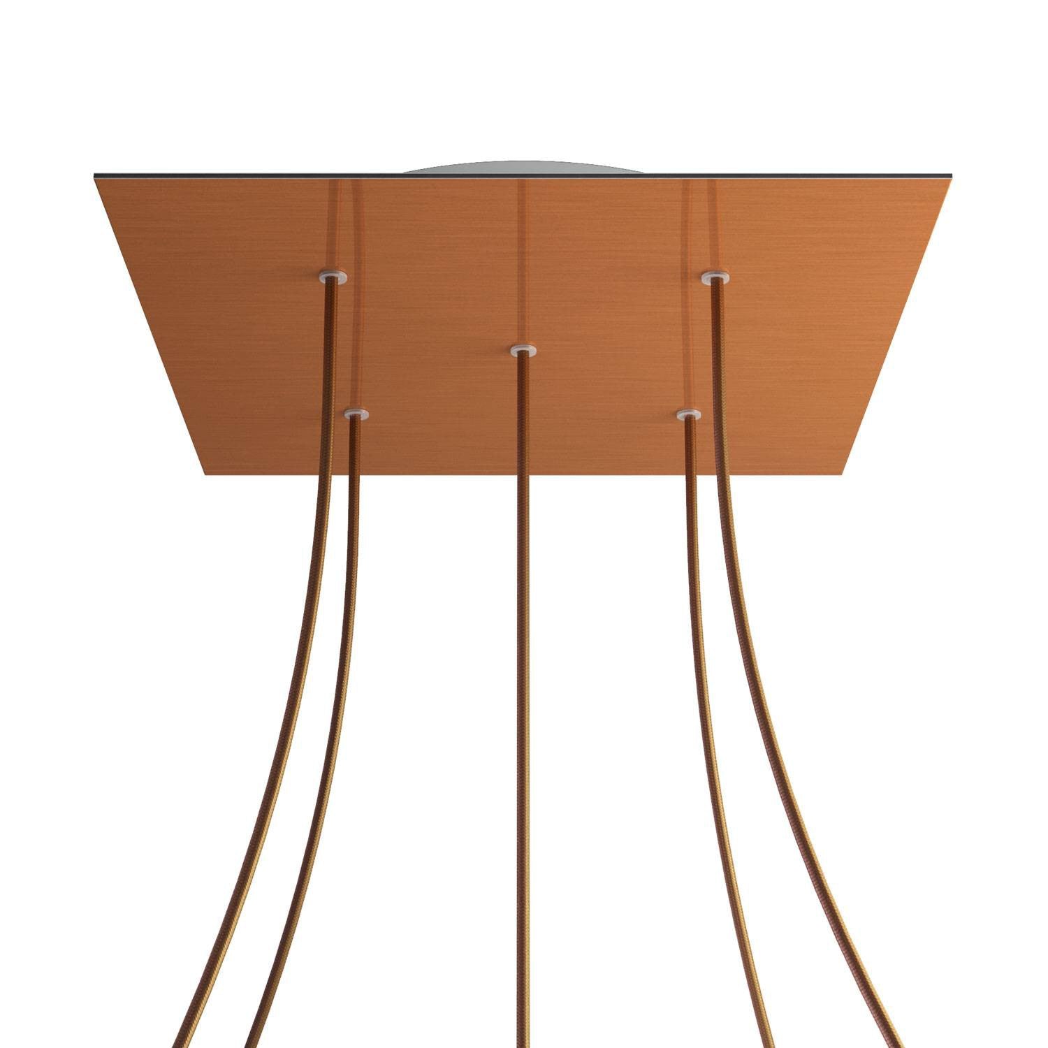 Square XXL Rose-One 5-hole ceiling rose kit, 400 mm Cover