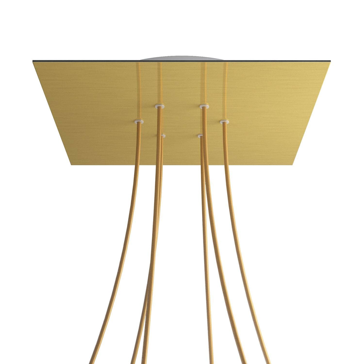 Square XXL Rose-One 6-hole ceiling rose kit, 400 mm Cover