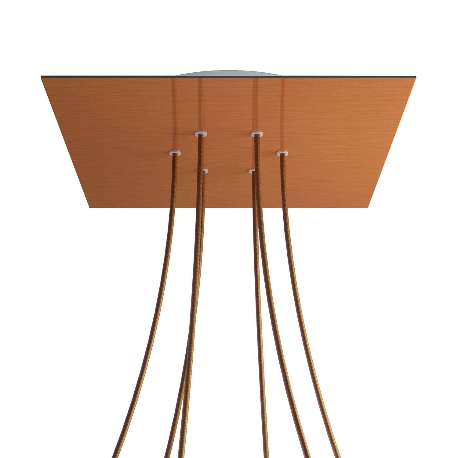 Square XXL Rose-One 6-hole ceiling rose kit, 400 mm Cover