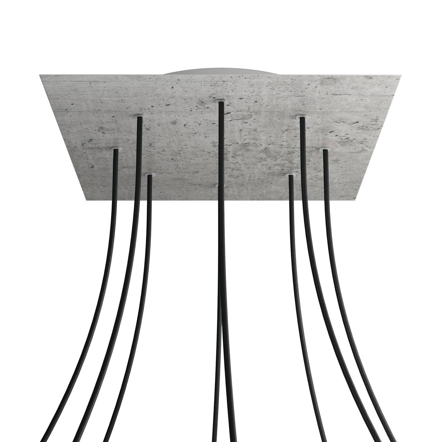 Square XXL Rose-One 8-hole ceiling rose kit, 400 mm Cover