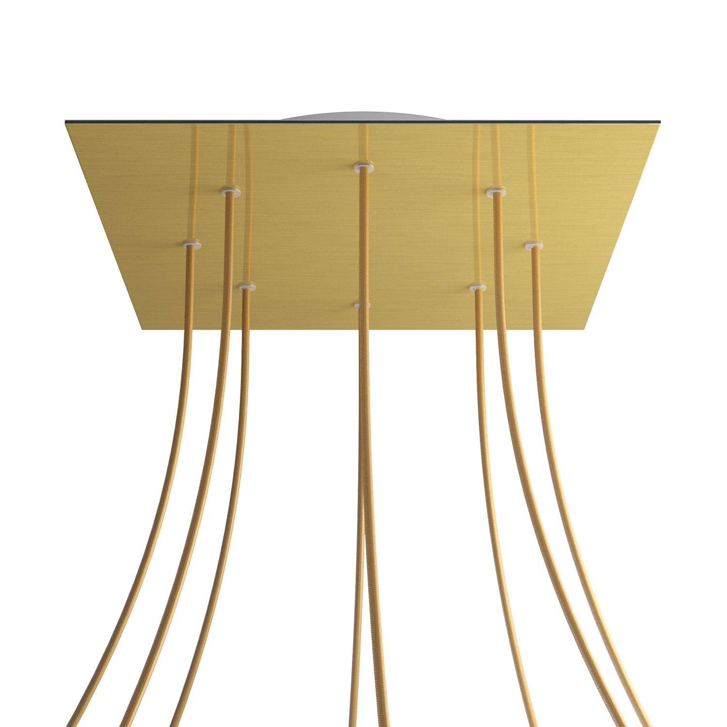 Square XXL Rose-One 8-hole ceiling rose kit, 400 mm Cover