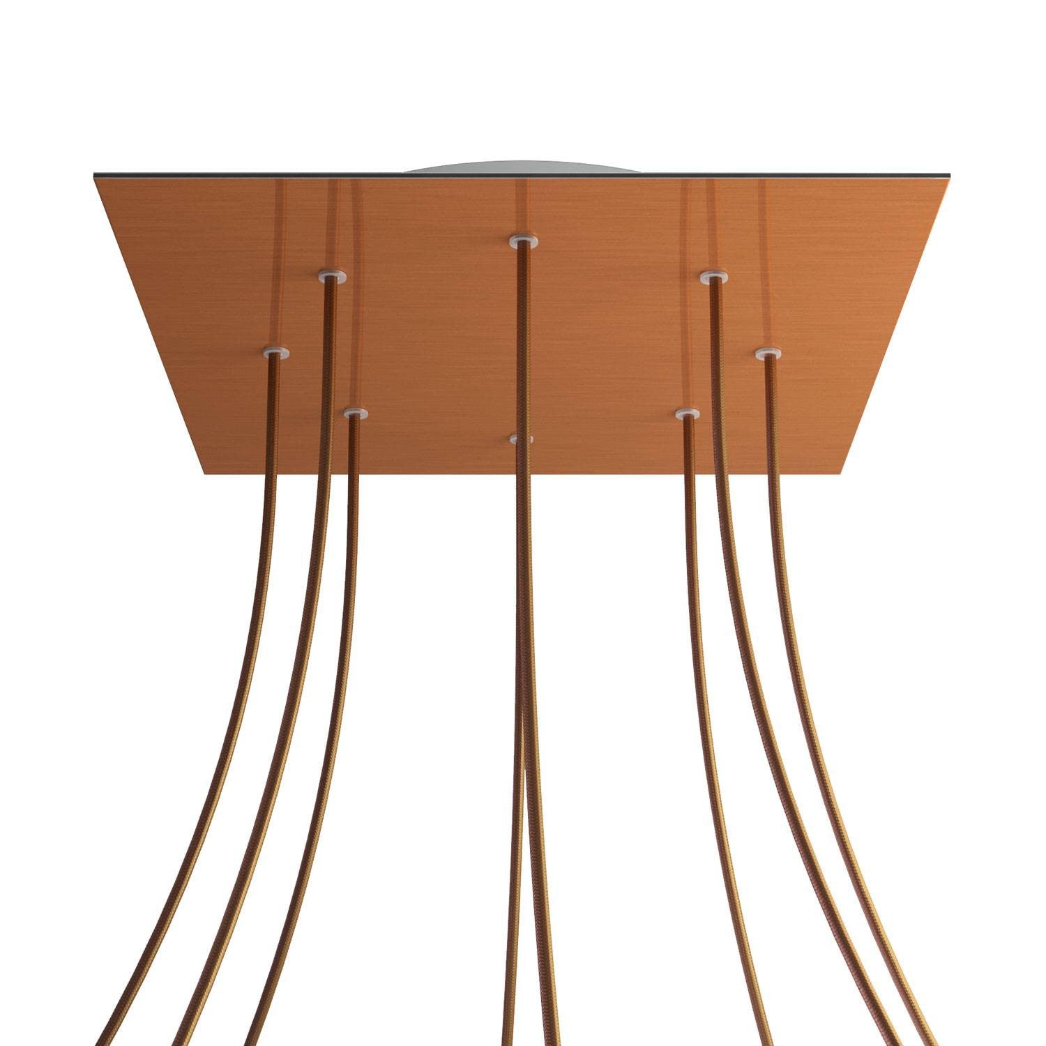 Square XXL Rose-One 8-hole ceiling rose kit, 400 mm Cover