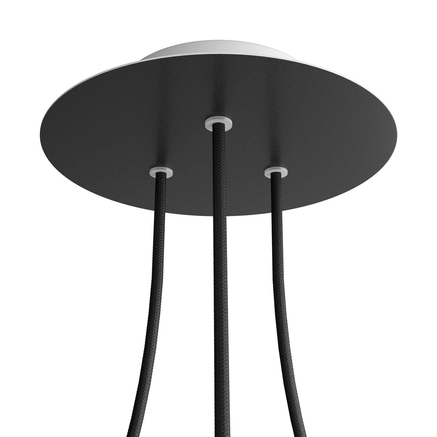 Round Rose-One 3-hole ceiling rose kit, 200 mm Cover