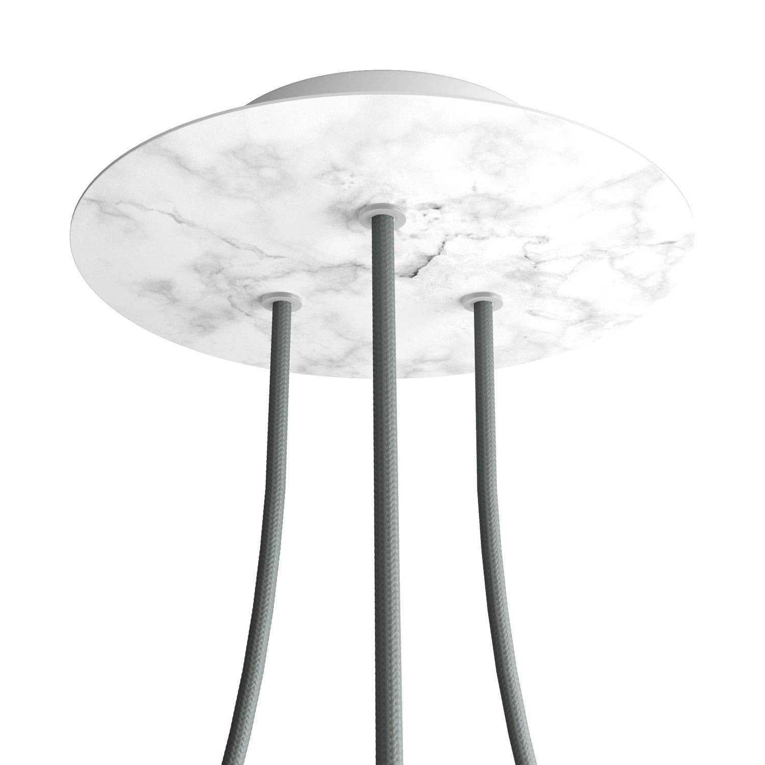 Round Rose-One 3-hole ceiling rose kit, 200 mm Cover