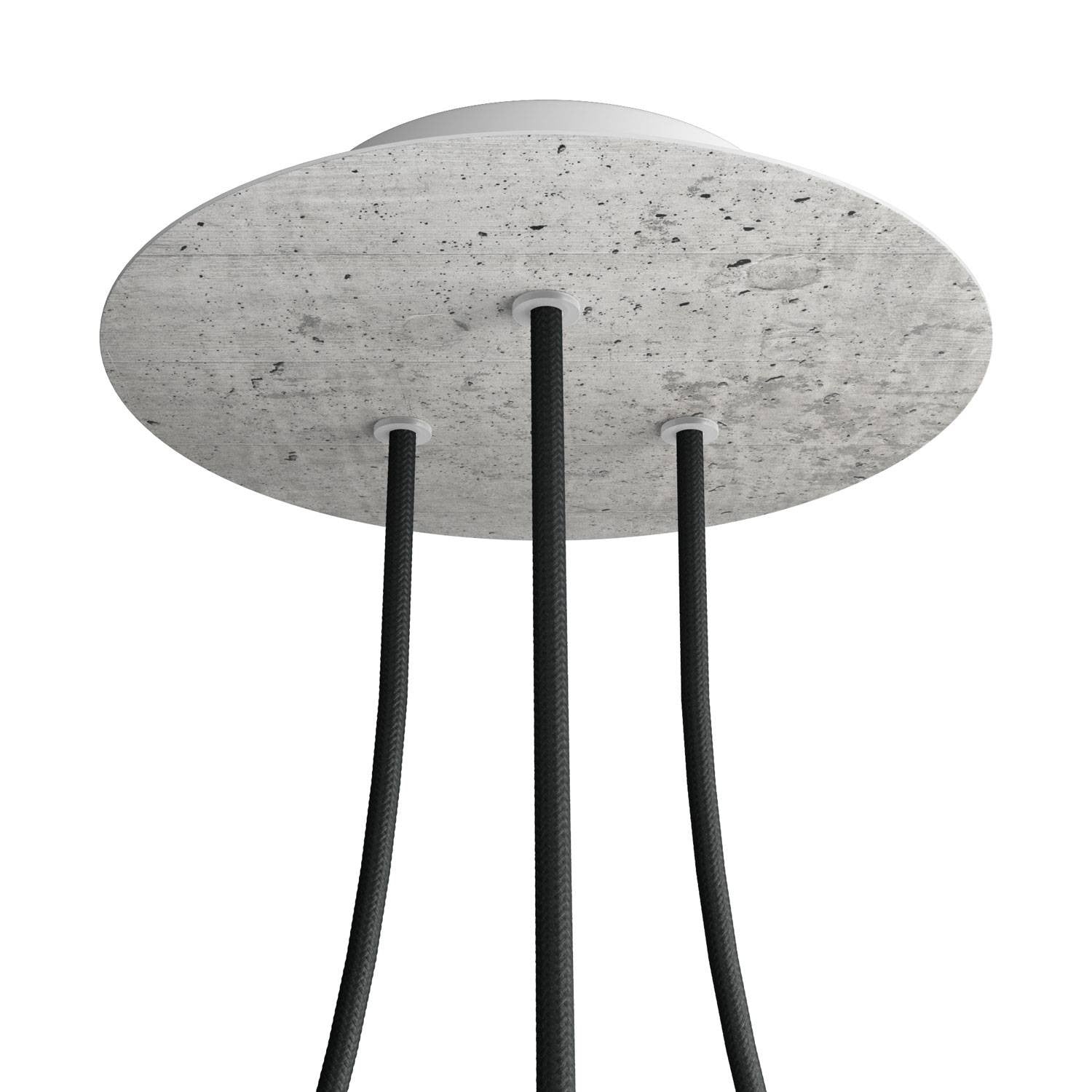 Round Rose-One 3-hole ceiling rose kit, 200 mm Cover