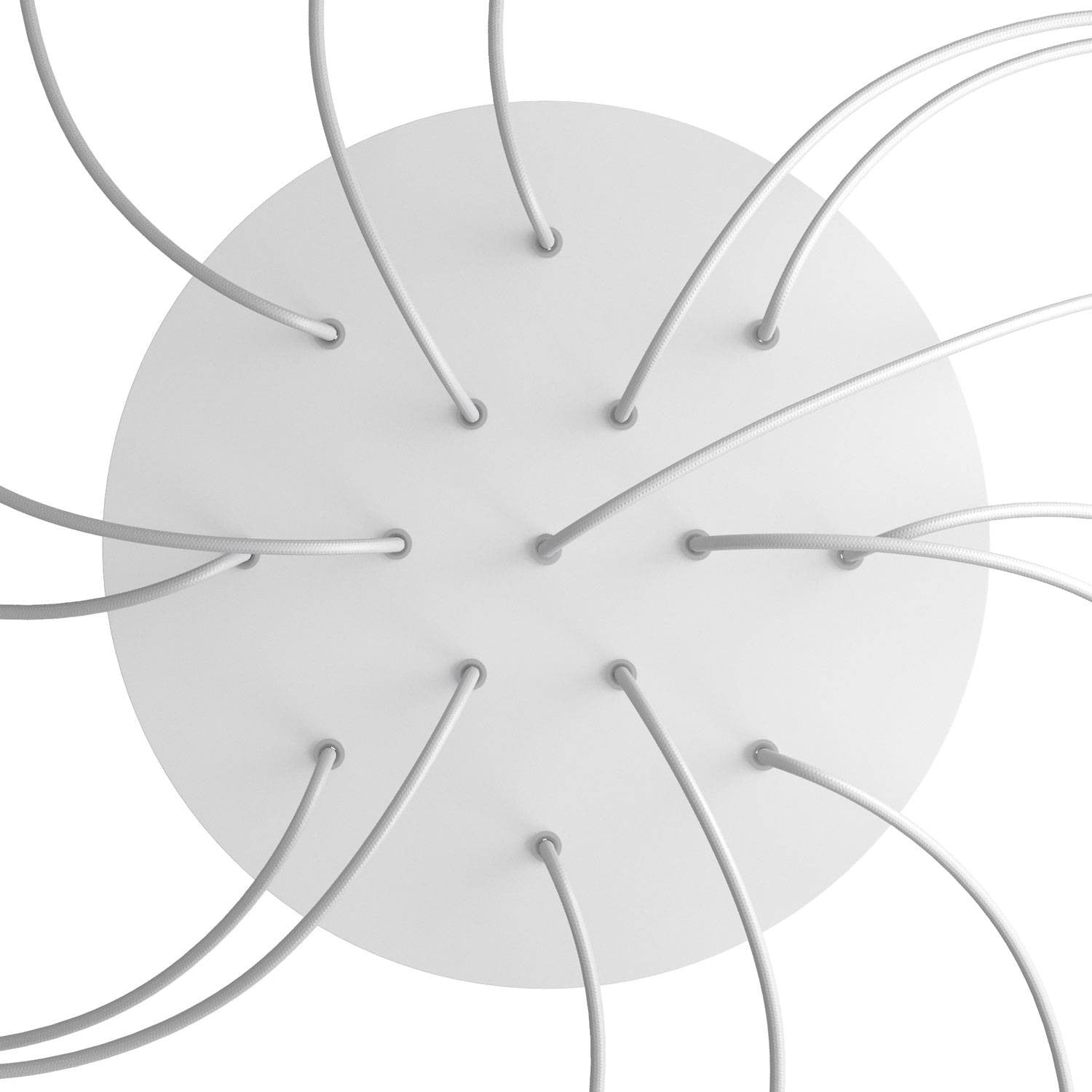 Round XXL Rose-One 15-hole ceiling rose kit 400 mm Cover