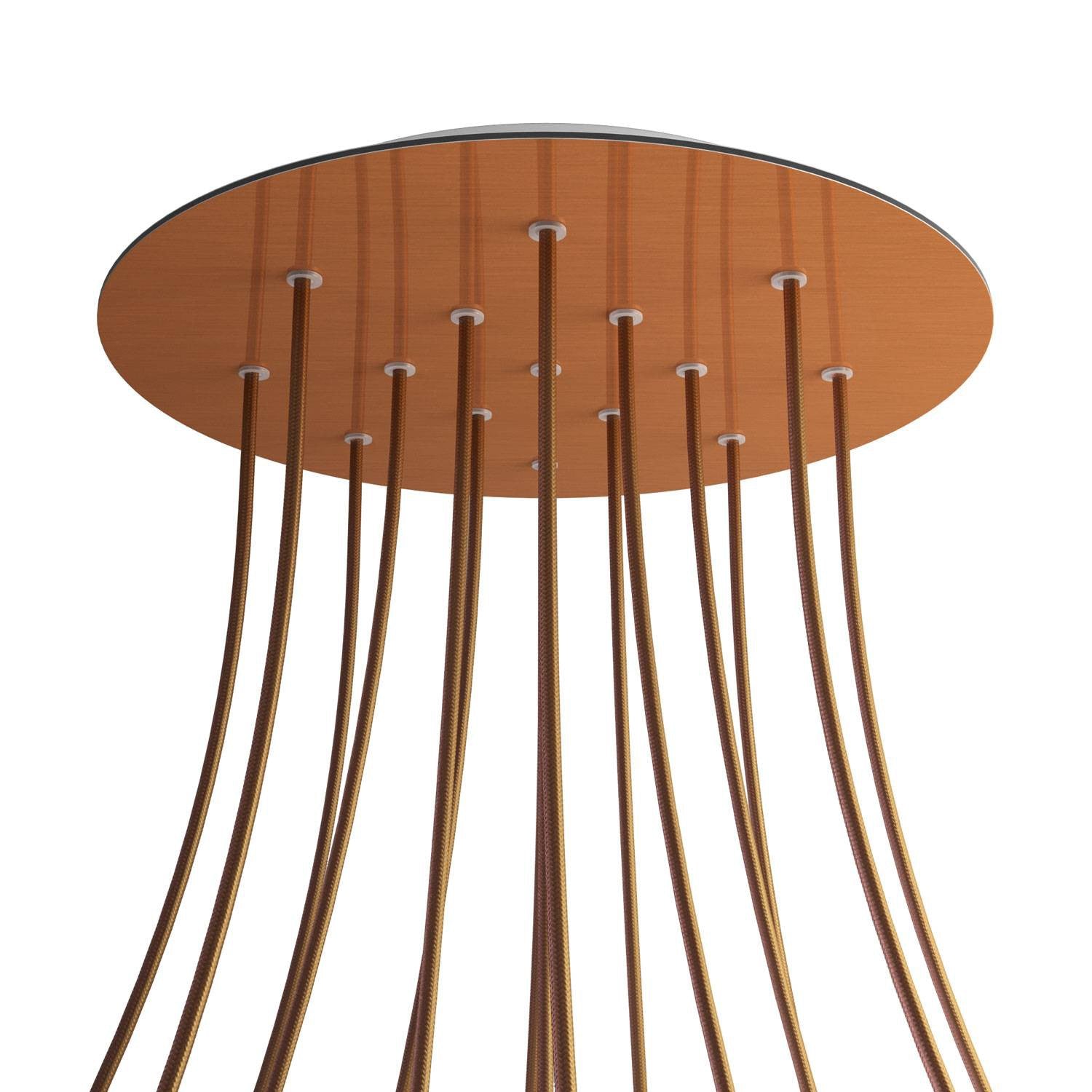 Round XXL Rose-One 15-hole ceiling rose kit, 400 mm Cover