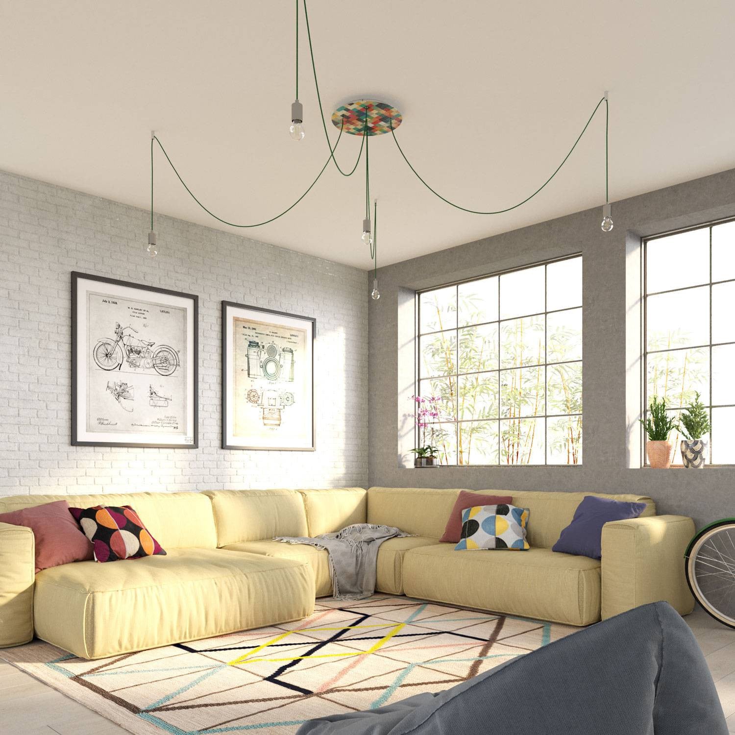 Florão Rose-One XXL com 5 furos centrais e 4 laterais 400 mm