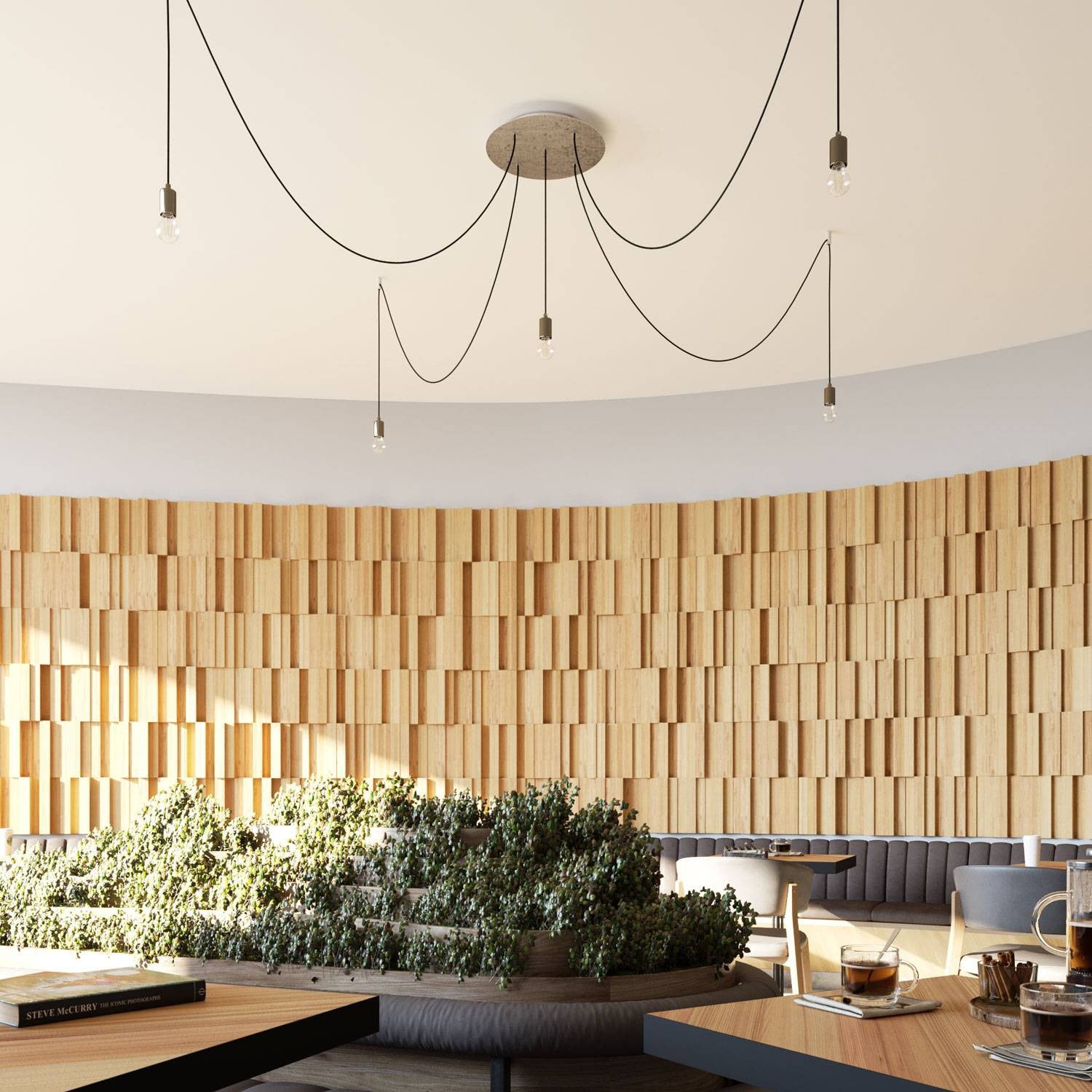 Florão Rose-One XXL com 5 furos centrais e 4 laterais 400 mm