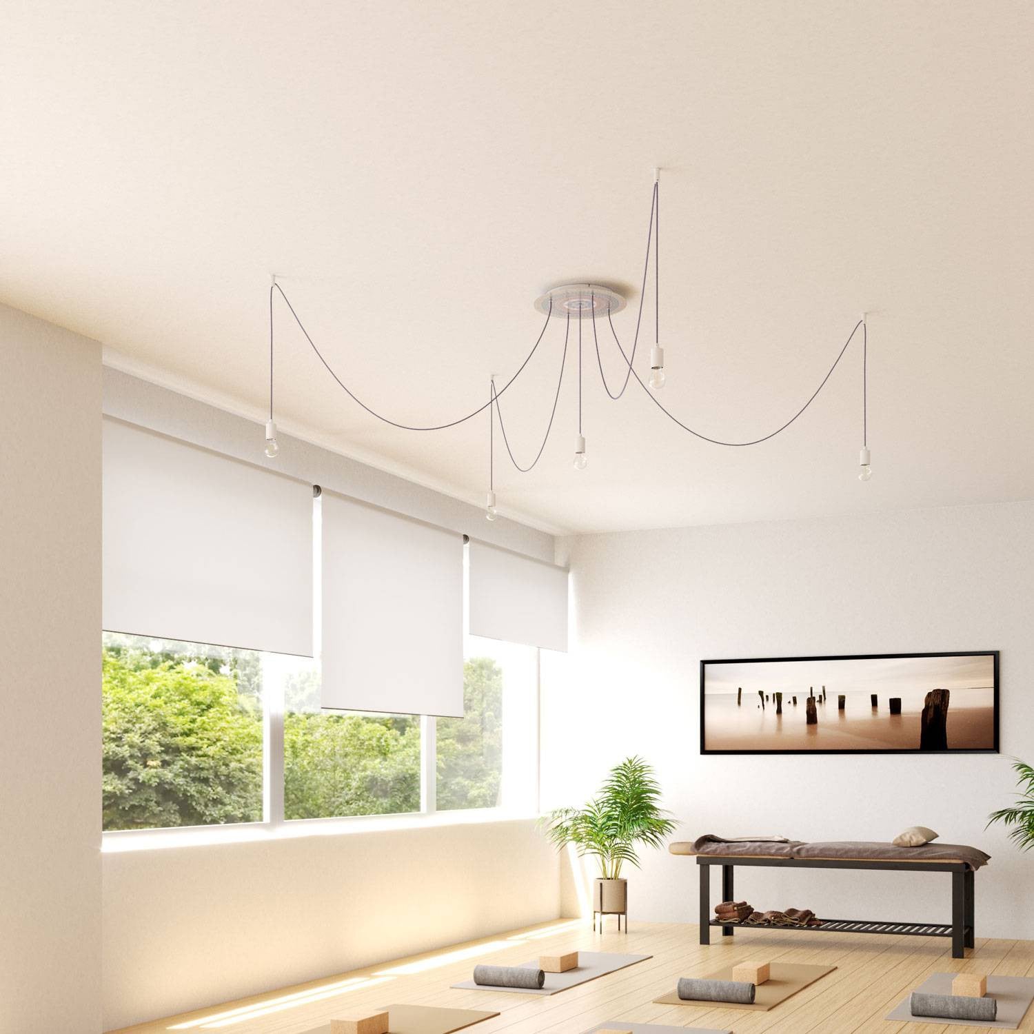 Florão Rose-One XXL com 5 furos centrais e 4 laterais 400 mm