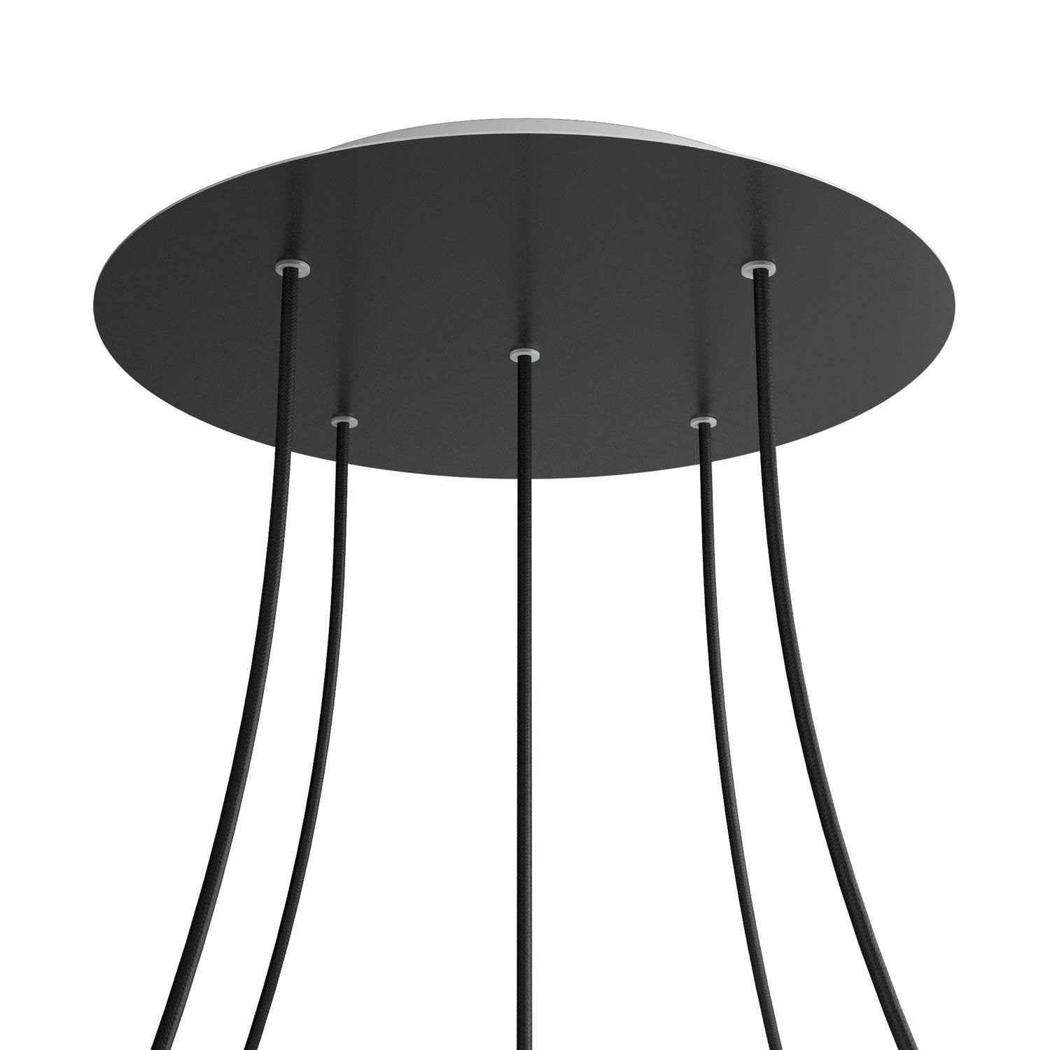 Round XXL Rose-One 5-hole ceiling rose kit, 400 mm Cover