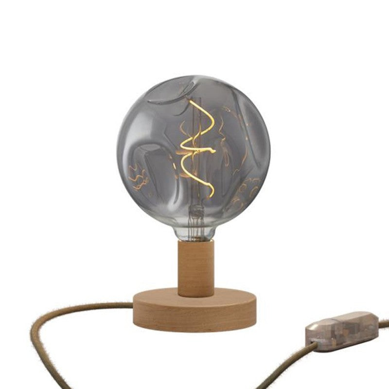 Candeeiro de Mesa Posaluce Bumped Wooden