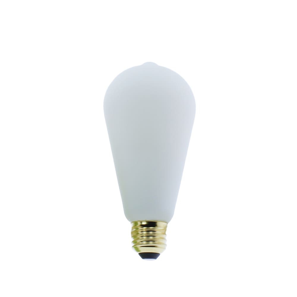 Dimmable LED Bulb Edison ST64 E27 6W 2700K White Matt – Light Store