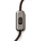 Interruptor unipolar em linha Creative Switch Brushed Titanium